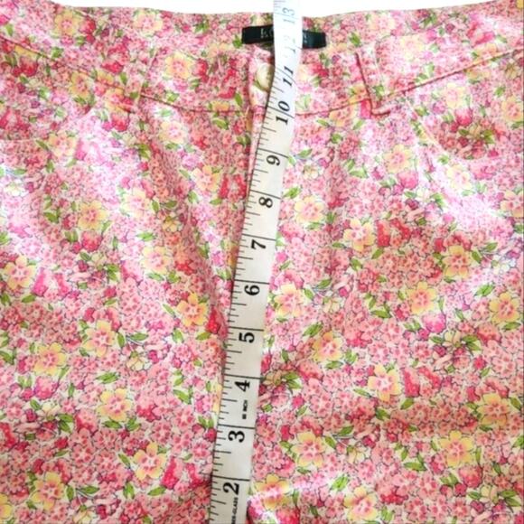 RALPH lauren Spring Pink And Yellow floral straight leg pants Size 10 - Picture 5 of 7